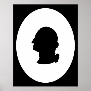Create Your Own George Washington Silhouette Poster