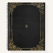 Create Your Own Gilded Black Notebook Notizblock (Vorderseite)