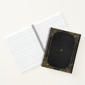Create Your Own Gilded Black Notebook Notizblock (Innenseite)