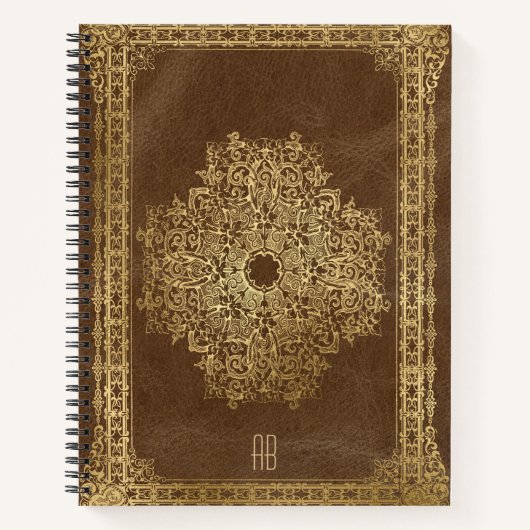 Create Your Own Gilded Camel Brown Notebook Notizblock (Vorderseite)