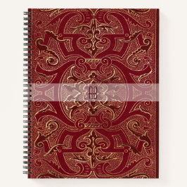 Create Your Own Gilded Chinese Red Notebook Notizblock
