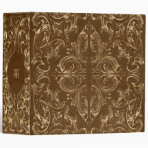 Create Your Own Gilded Coffee Brown Notebook