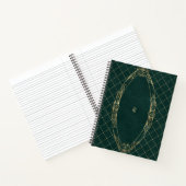 Create Your Own Gilded Dark Green Notebook Notizblock (Innenseite)