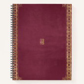 Create Your Own Gilded Fuschia Notebook Notizblock (Vorderseite)