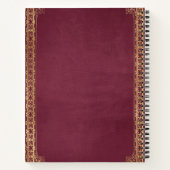 Create Your Own Gilded Fuschia Notebook Notizblock (Rückseite)