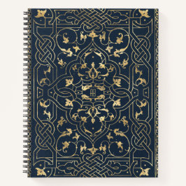 Create Your Own Gilded Midnight Blue Notebook Notizblock