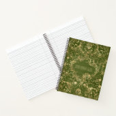 Create Your Own Gilded Olive Green Notebook Notizblock (Innenseite)
