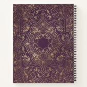 Create Your Own Gilded Plum Purple Notebook Notizblock (Rückseite)