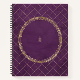 Create Your Own Gilded Purple Notebook Notizblock
