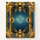 Create Your Own Gilded Turquoise Archaic Notizblock (Rückseite)