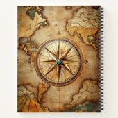 Create Your Own Globetrotter Compass Rose Notizblock (Rückseite)