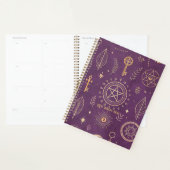 Create Your Own Gold Floral Magic Symbols Purple Planer (Anzeige)