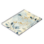 Create Your Own Gold Floral Minimalist Notizblock (Linke Seite)