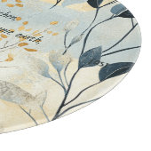 Create Your Own Gold Floral Minimalist Schneidebrett (Ecke)