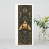 Create Your Own Gold Ladybug Bookmark Card (Stehend Vorderseite)