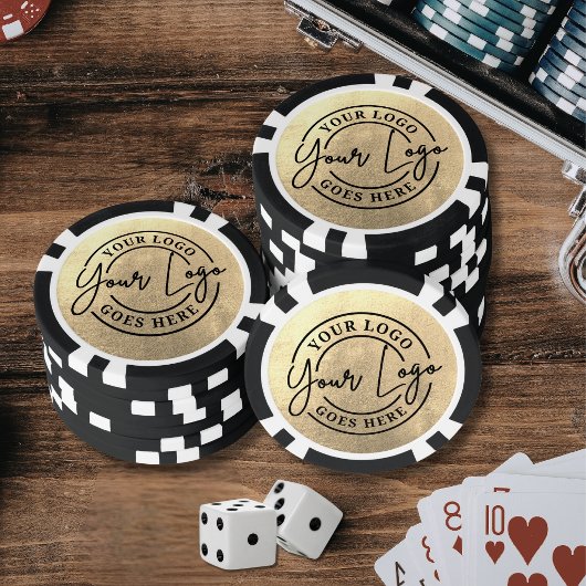 Create Your Own Gold Logo Pokerchips