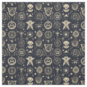 Create Your Own Gold Magic Symbols Black Stoff (Muster)