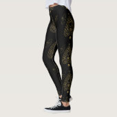 Create Your Own Gold Ouija Planchette Black Leggings (Links)