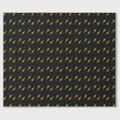 Create Your Own Gold Ritual Symbols Black Geschenkpapier (Flach)