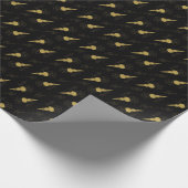 Create Your Own Gold Ritual Symbols Black Geschenkpapier (Ecke)