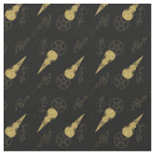 Create Your Own Gold Ritual Symbols Black Stoff (Nahaufnahme)