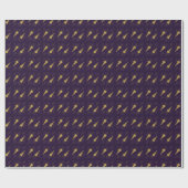Create Your Own Gold Ritual Symbols Purple Geschenkpapier (Flach)