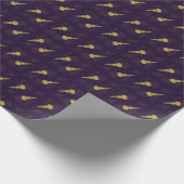 Create Your Own Gold Ritual Symbols Purple Geschenkpapier (Ecke)