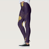 Create Your Own Gold Ritual Symbols Purple Leggings (Links)