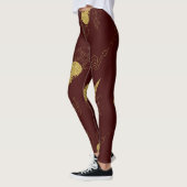 Create Your Own Gold Ritual Symbols Red Leggings (Links)