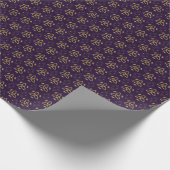 Create Your Own Gold Triquetra Moon Goddess Purple Geschenkpapier (Ecke)