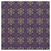 Create Your Own Gold Triquetra Moon Goddess Purple Stoff (Nahaufnahme)
