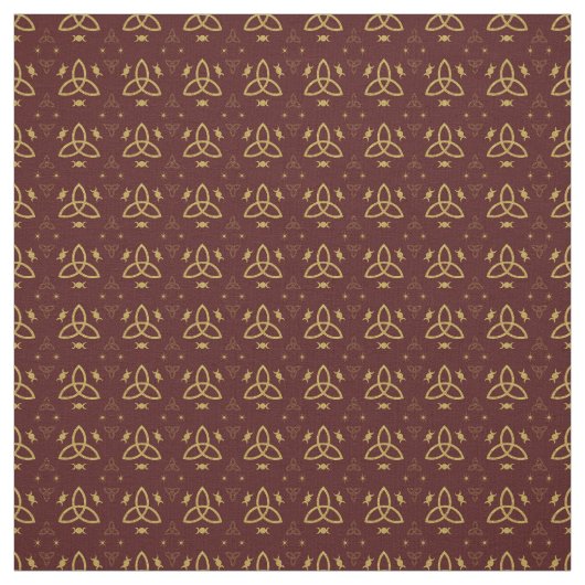 Create Your Own Gold Triquetra Moon Goddess Red Stoff (Muster)