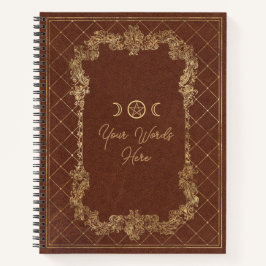 Create Your Own Golden Burnished Orange Notizblock