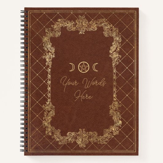 Create Your Own Golden Burnished Orange Notizblock (Vorderseite)