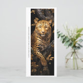 Create Your Own Golden Cheetah Bookmark Card (Stehend Vorderseite)