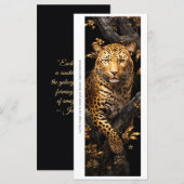 Create Your Own Golden Cheetah Bookmark Card (Vorne/Hinten)