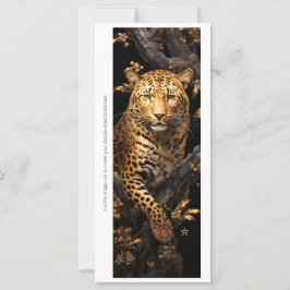 Create Your Own Golden Cheetah Bookmark Card