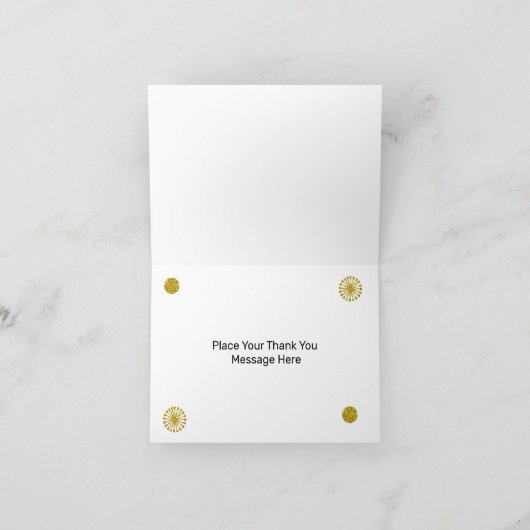 Create Your Own Golden Folded Note Card (Innenseite)