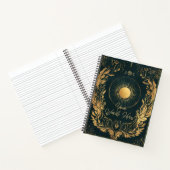 Create Your Own Golden Laurel Celestial Solar Notizblock (Innenseite)