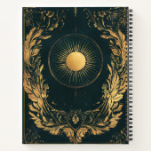 Create Your Own Golden Laurel Celestial Solar Notizblock (Rückseite)