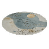 Create Your Own Golden Moon Floral Minimalist Schneidebrett (Ecke)