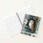 Create Your Own Golden Owl Floral Botanical Notizblock (Innenseite)