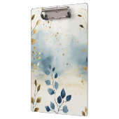 Create Your Own Golden Summer Leaves Minimalist Klemmbrett (Links)