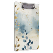 Create Your Own Golden Summer Leaves Minimalist Klemmbrett (Rechts)