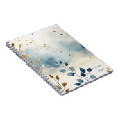 Create Your Own Golden Summer Leaves Minimalist Notizblock (Rechte Seite)