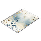 Create Your Own Golden Summer Leaves Minimalist Notizblock (Linke Seite)