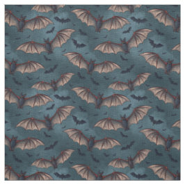 Create Your Own Gothic Bats Blue Stoff