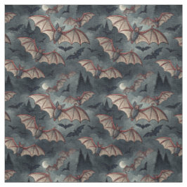 Create Your Own Gothic Bats Grey Stoff