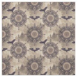 Create Your Own Gothic Bats Mandalas Stoff