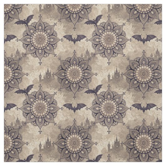 Create Your Own Gothic Bats Mandalas Stoff (Muster)